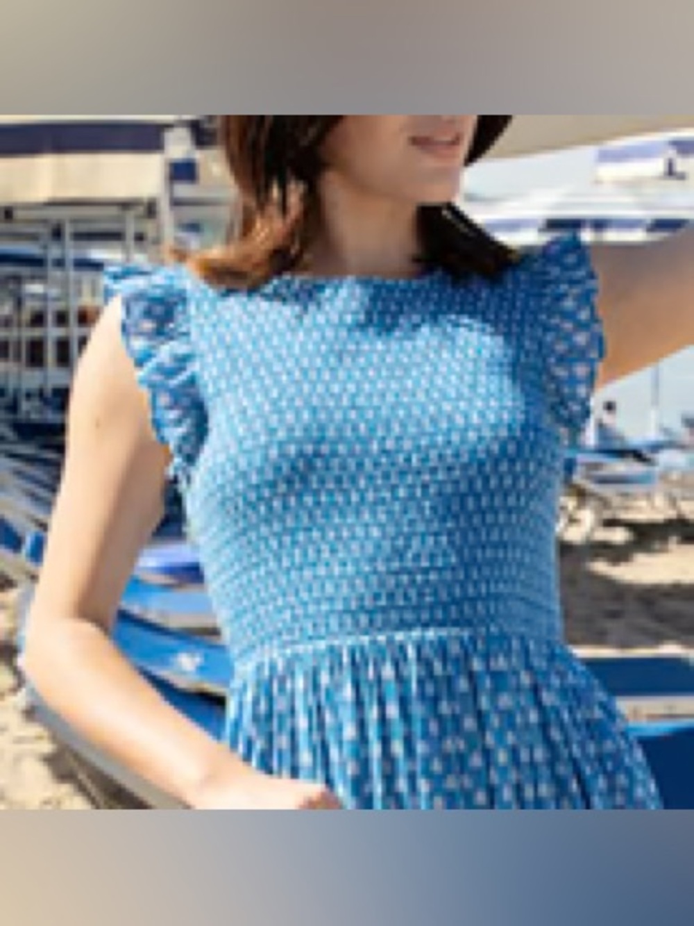 Pink Chicken Women’s Sen Dress Blue Tear Drop NWT